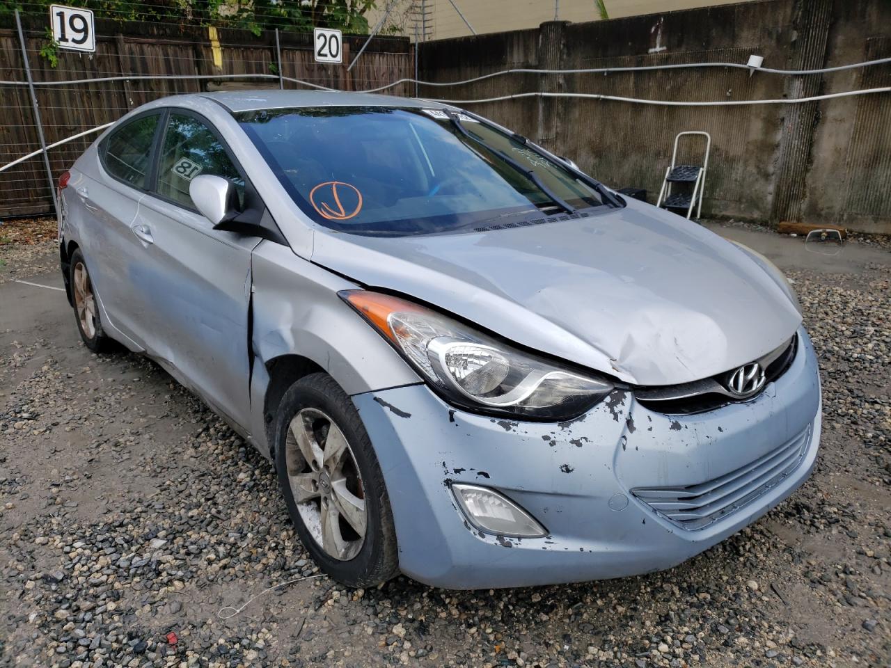 HYUNDAI ELANTRA GL 2012 with VIN 5NPDH4AE8CH149694 - Photo from auction