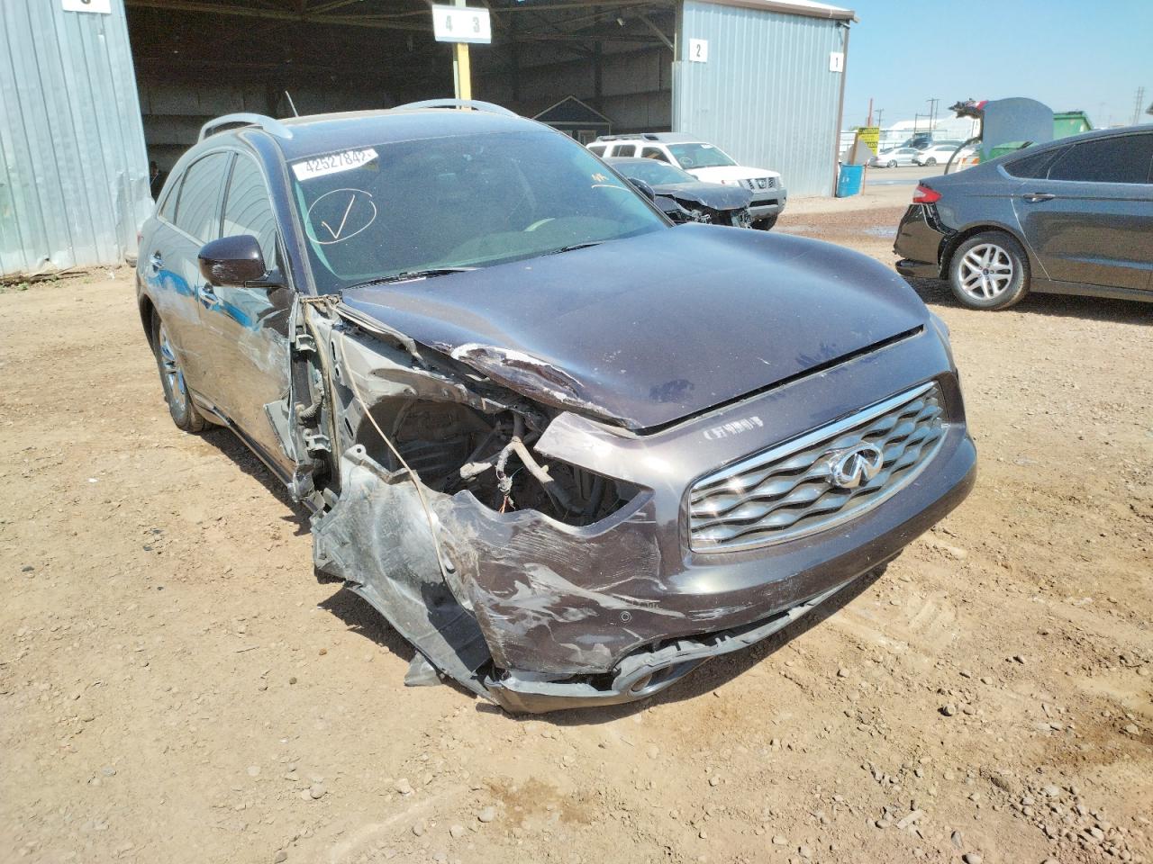 INFINITI FX35 2009 with VIN JNRAS18U79M100341 - Photo from auction