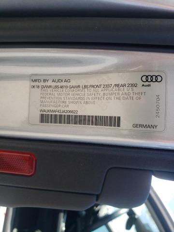 Photo 10 from auction – 2018 AUDI A4 PREMIUM with VIN WAUKMAF42JA206622