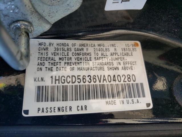 Photo 10 from auction – 1997 HONDA ACCORD with VIN 1HGCD5636VA040280