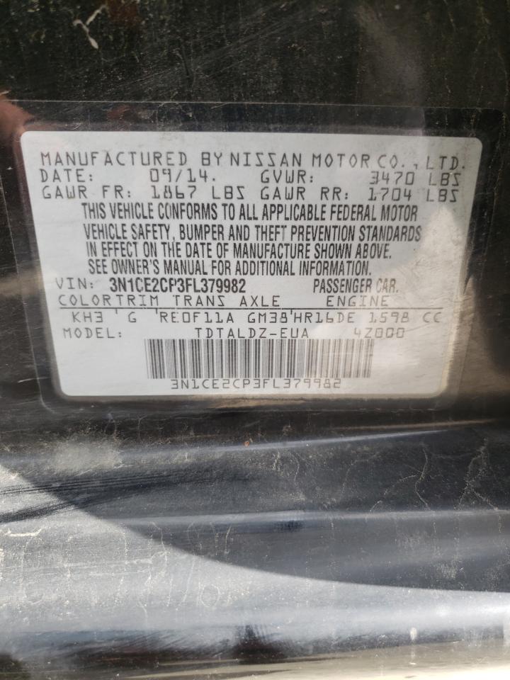 Photo 10 from auction – 2015 NISSAN VERSA NOTE with VIN 3N1CE2CP3FL379982