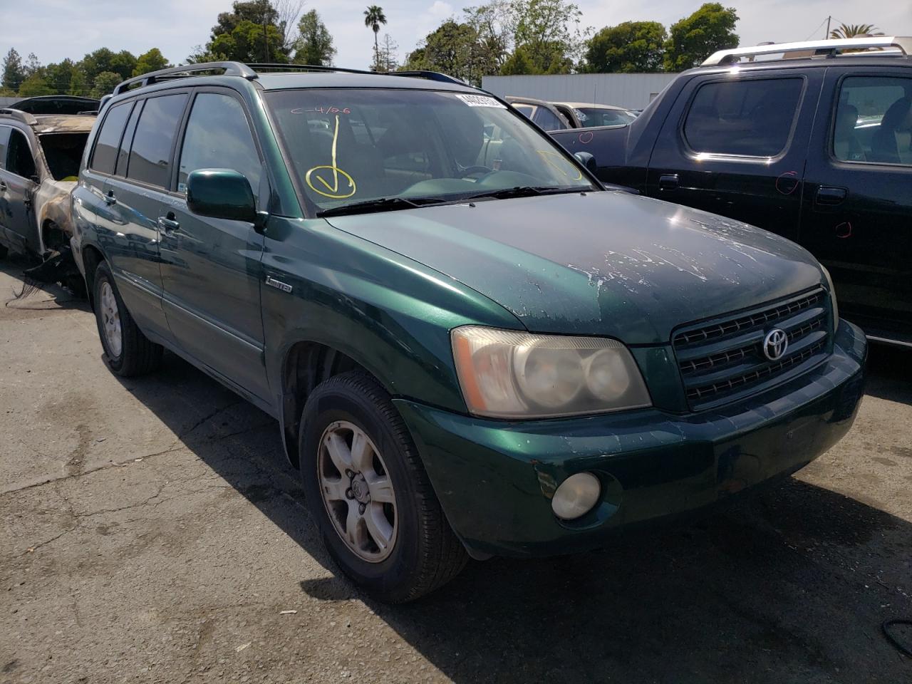 TOYOTA HIGHLANDER 2003 with VIN JTEGF21A630081943 - Photo from auction