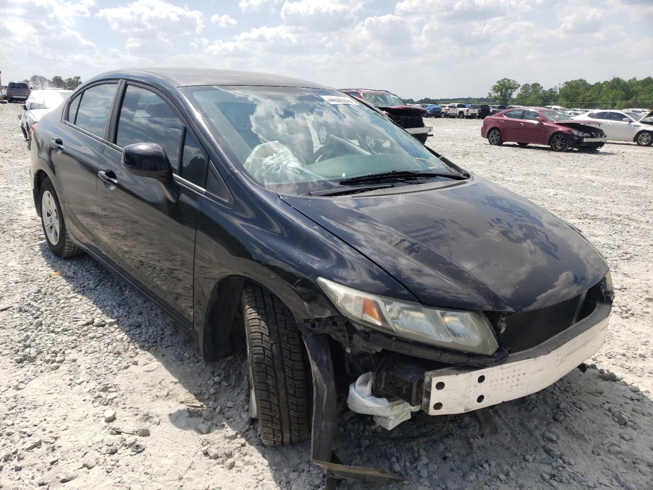HONDA CIVIC LX 2013 with VIN 2HGFB2F56DH531466 - Photo from auction