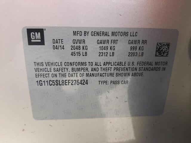 Photo 10 from auction – 2014 CHEVROLET MALIBU 1LT with VIN 1G11C5SL8EF276424