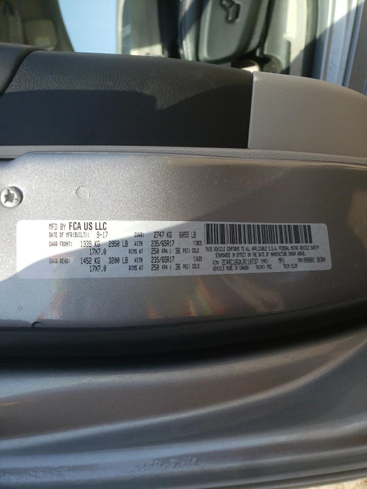 Photo 10 from auction – 2018 CHRYSLER PACIFICA T with VIN 2C4RC1BGXJR110737