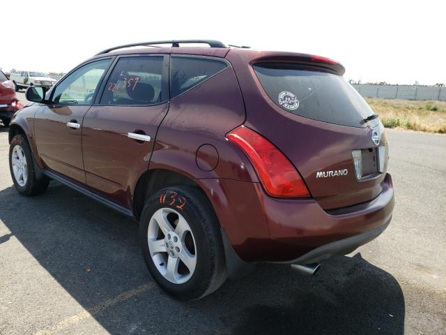 Photo 3 from auction – 2005 NISSAN MURANO SL with VIN JN8AZ08TX5W327720