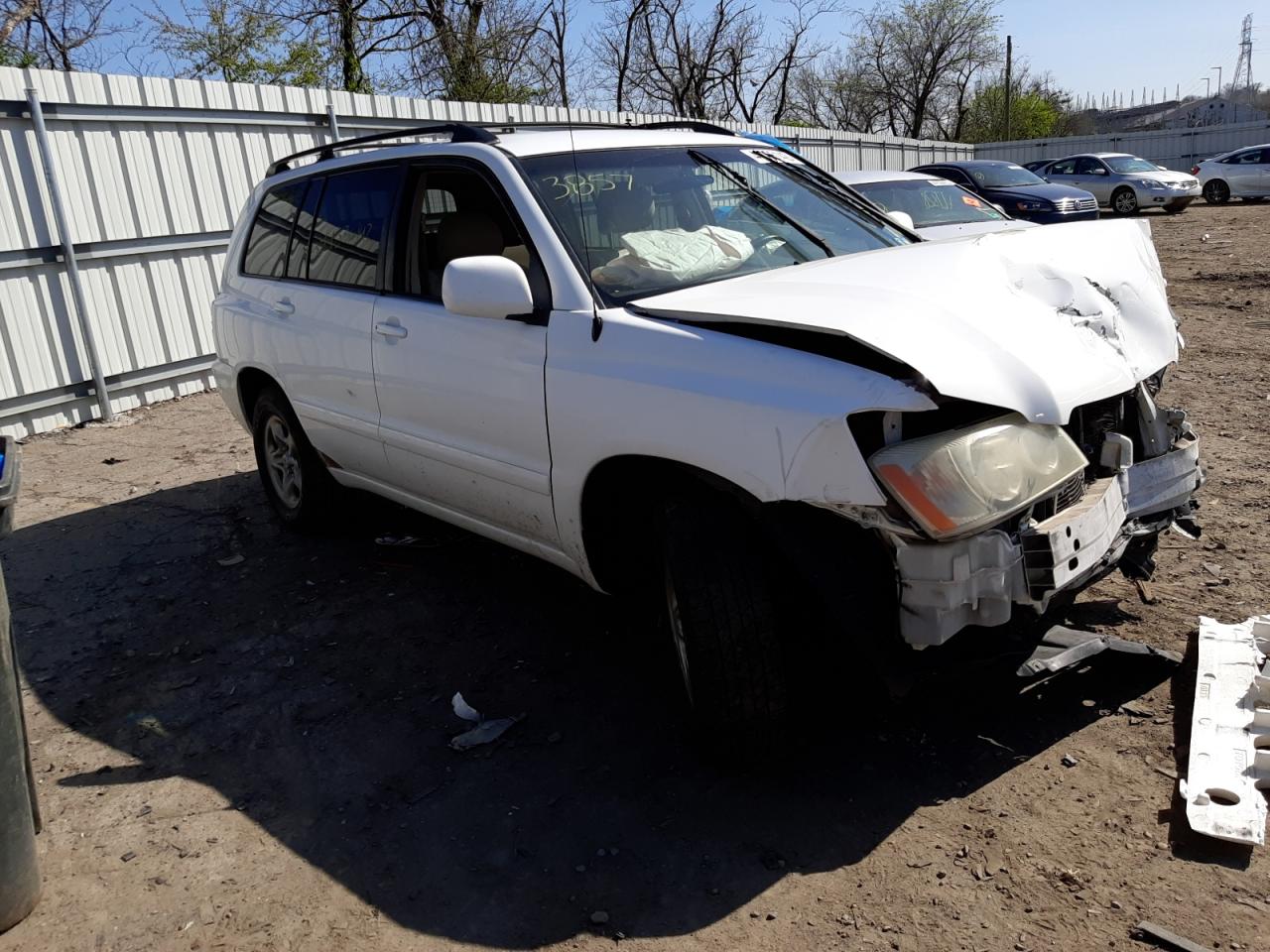 TOYOTA HIGHLANDER 2001 with VIN JTEGF21A210023857 - Photo from auction