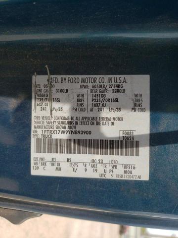 Photo 10 from auction – 2000 FORD F150 with VIN 1FTRX17W9YNB93900