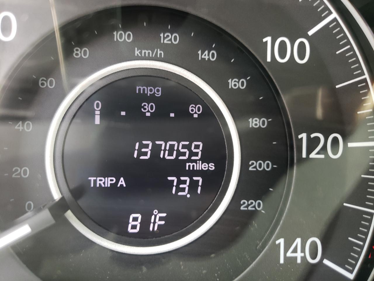 Photo 8 from auction – 2012 HONDA CR-V LX with VIN 5J6RM3H31CL020685
