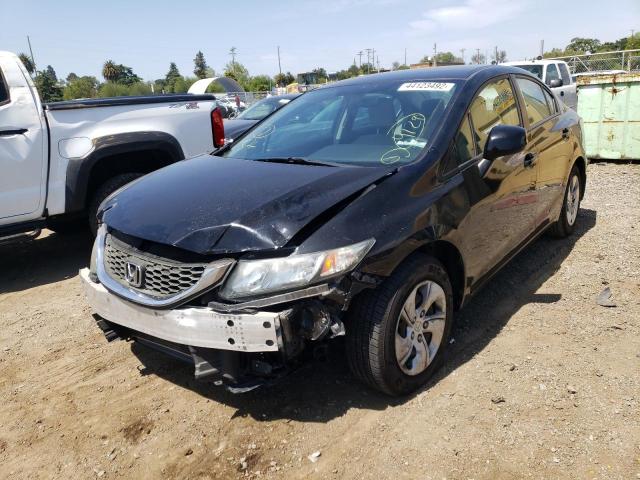 Photo 2 from auction – 2013 HONDA CIVIC LX with VIN 19XFB2F55DE216801