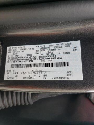 Photo 10 from auction – 2018 FORD F150 SUPER with VIN 1FTEW1EPXJKF35570
