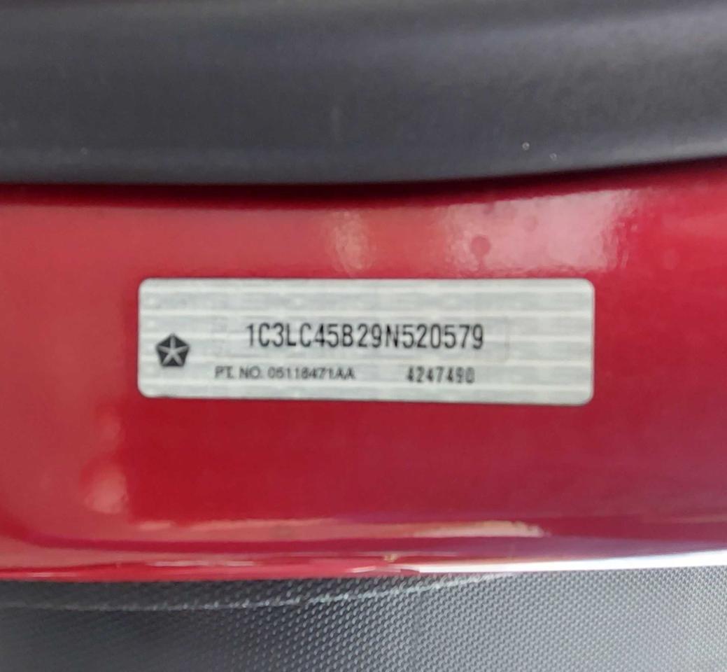 Photo 10 from auction – 2009 CHRYSLER SEBRING LX with VIN 1C3LC45B29N520579