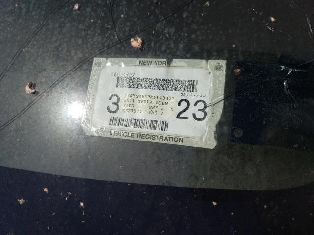 Photo 10 from auction – 2021 TESLA MODEL Y with VIN 5YJYGAEE9MF143321