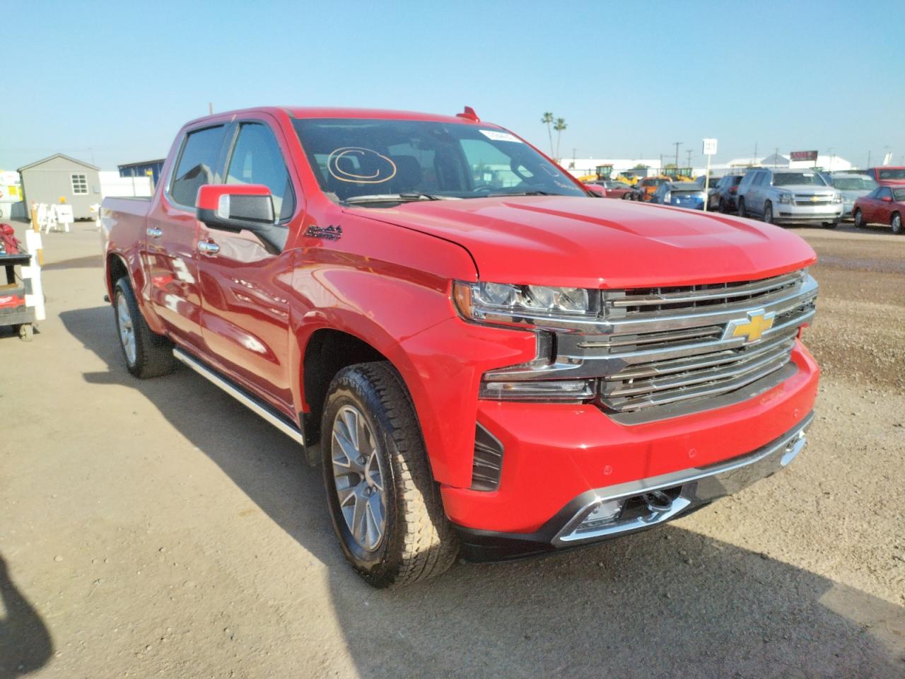 CHEVROLET SILVERADO 2021 with VIN 3GCUYHET8MG313732 - Photo from auction