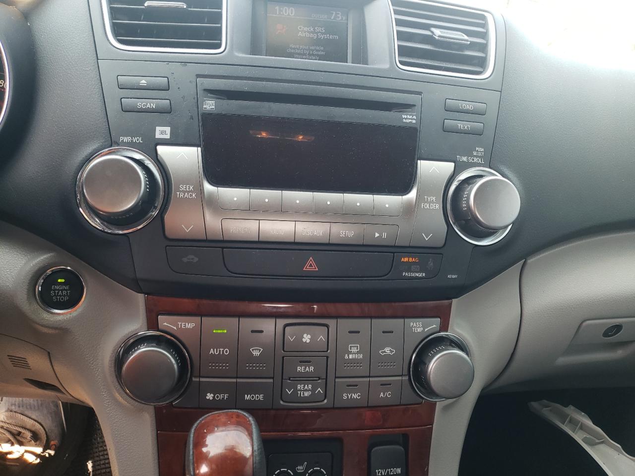 Photo 9 from auction – 2012 TOYOTA HIGHLANDER with VIN 5TDYK3EH7CS062882