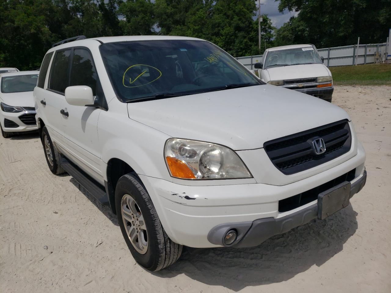 HONDA PILOT EXL 2004 with VIN 5FNYF18534B000931 - Photo from auction
