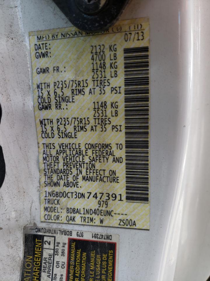 Photo 10 from auction – 2013 NISSAN FRONTIER S with VIN 1N6BD0CT3DN747391