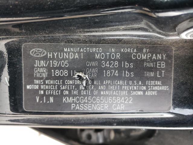 Photo 10 from auction – 2005 HYUNDAI ACCENT GL with VIN KMHCG45C65U658422