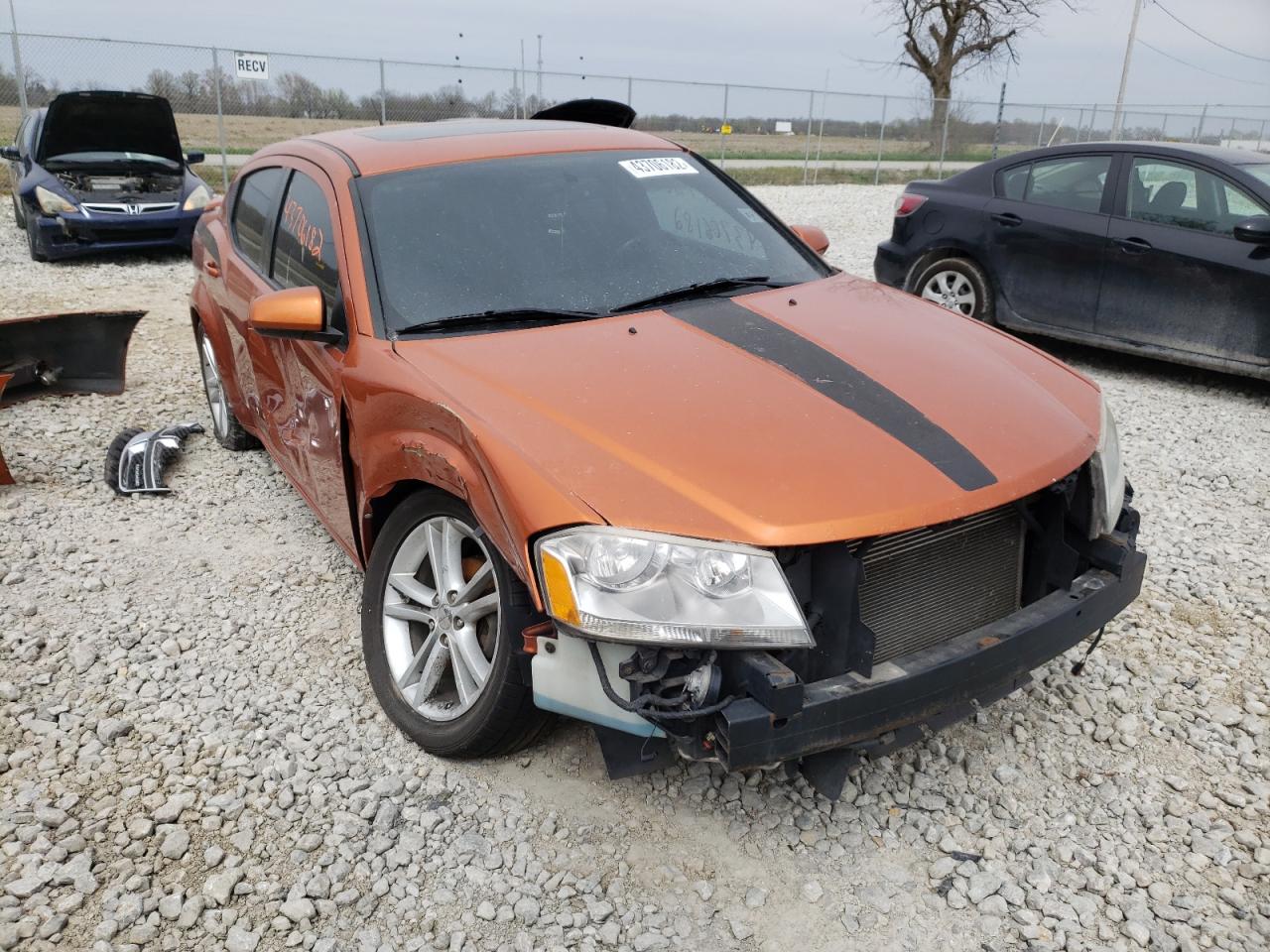 DODGE AVENGER MA 2011 with VIN 1B3BD1FG2BN574968 - Photo from auction