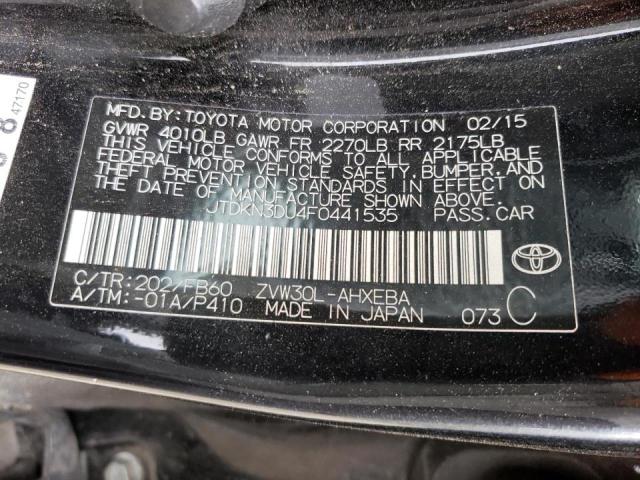 Photo 10 from auction – 2015 TOYOTA PRIUS with VIN JTDKN3DU4F0441535