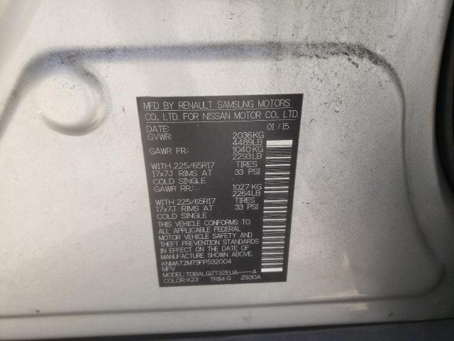 Photo 10 from auction – 2015 NISSAN ROGUE S with VIN KNMAT2MT9FP532004