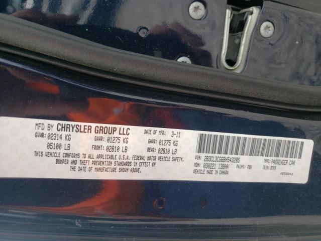 Photo 10 from auction – 2011 DODGE CHARGER with VIN 2B3CL3CG6BH543285