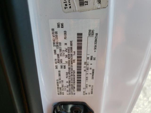 Photo 10 from auction – 2019 FORD F150 with VIN 1FTMF1CB2KKC87321