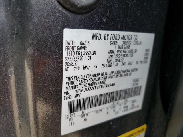 Photo 10 from auction – 2015 FORD EXPEDITION with VIN 1FMJU2AT9FEF46946