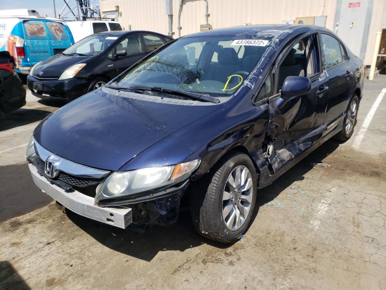 Photo 2 from auction – 2010 HONDA CIVIC EX with VIN 19XFA1F87AE008809