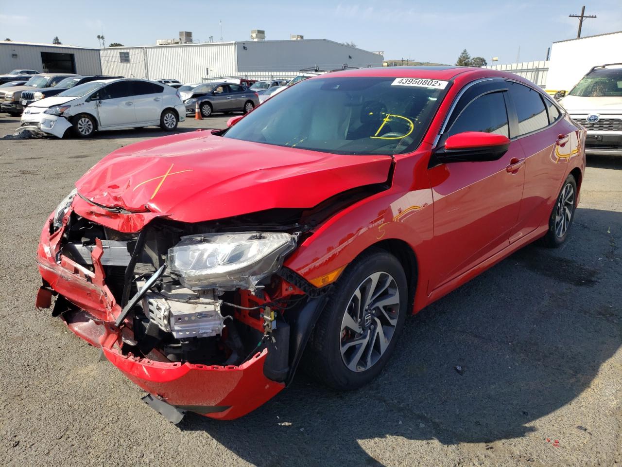 Photo 2 from auction – 2016 HONDA CIVIC EX with VIN 2HGFC2F87GH519399