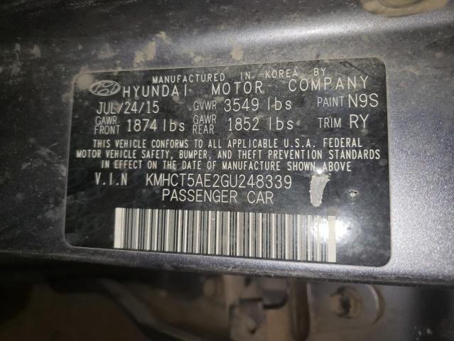 Photo 10 from auction – 2016 HYUNDAI ACCENT SE with VIN KMHCT5AE2GU248339