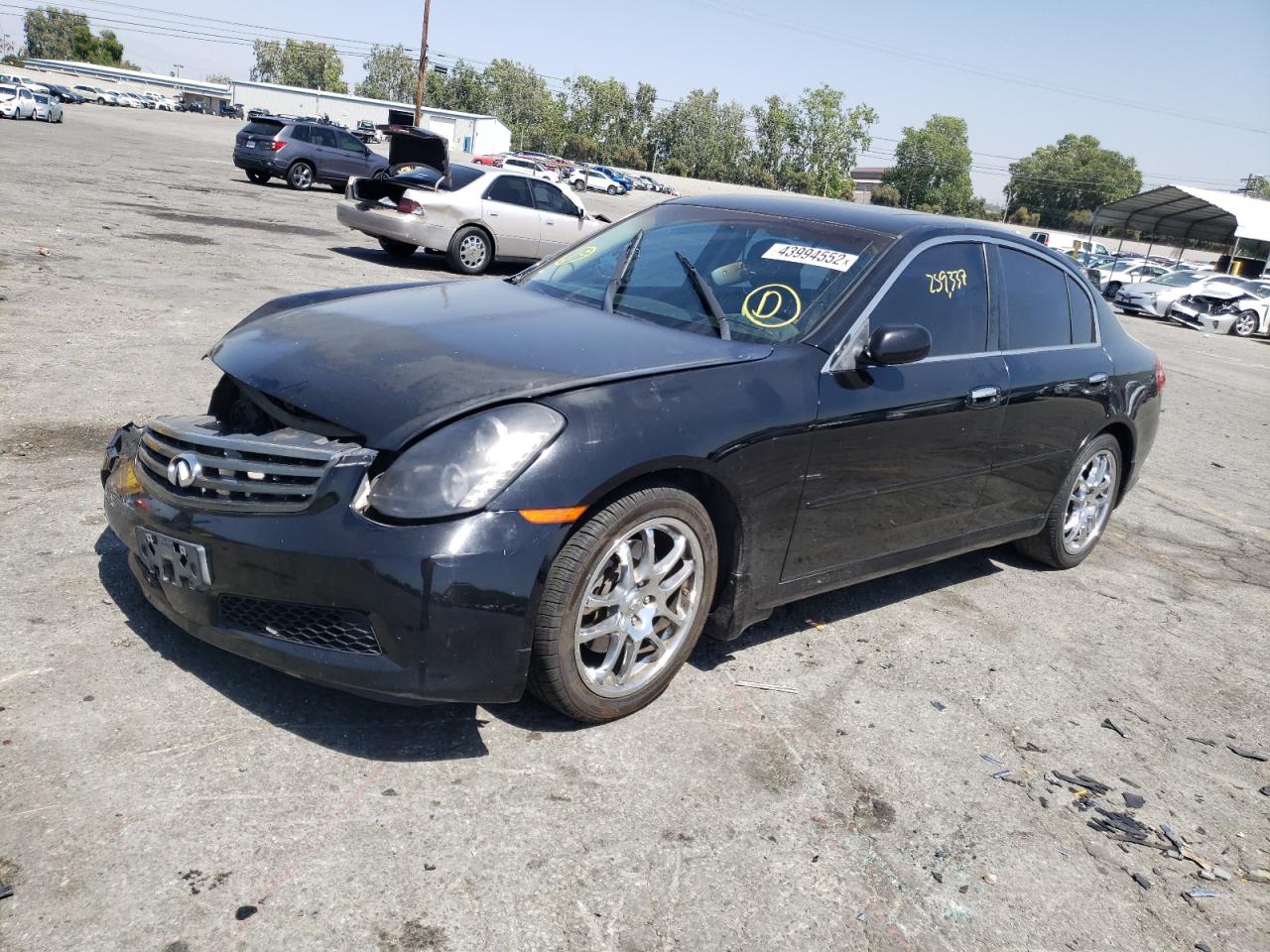Photo 2 from auction – 2006 INFINITI G35 with VIN JNKCV51E56M508261