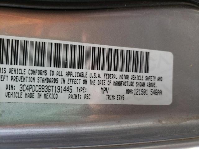 Photo 10 from auction – 2016 DODGE JOURNEY SX with VIN 3C4PDCBB3GT191445