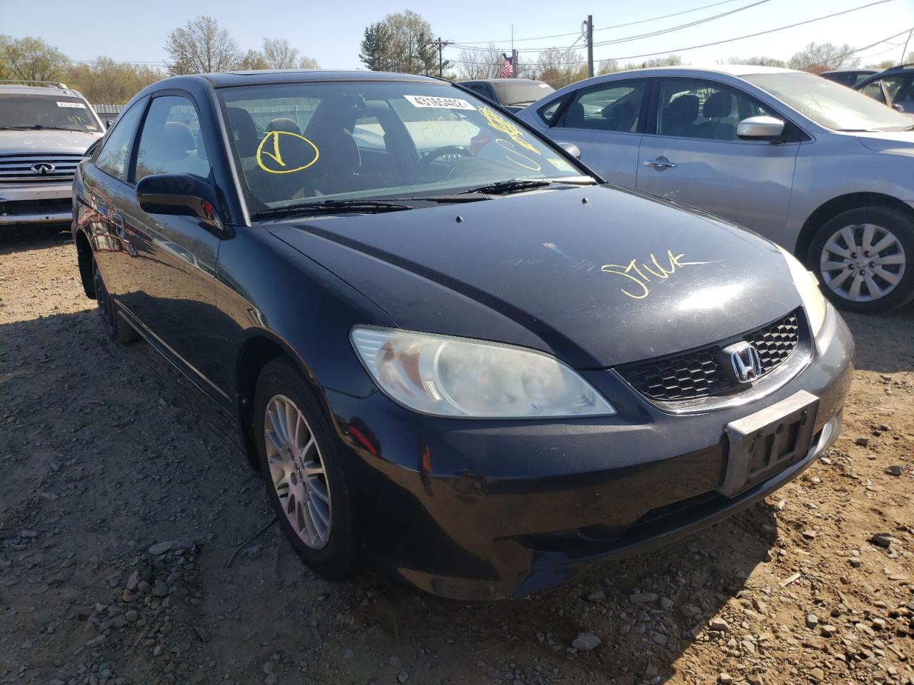 Photo 1 from auction – 2005 HONDA CIVIC EX with VIN 1HGEM22995L035550