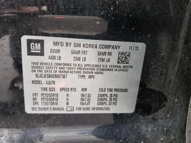 Photo 10 from auction – 2014 BUICK ENCORE with VIN KL4CJESB4EB607367