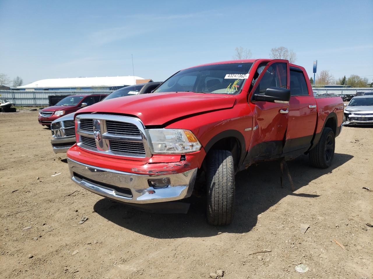 Photo 2 from auction – 2010 DODGE RAM 1500 with VIN 1D7RV1CT1AS125055