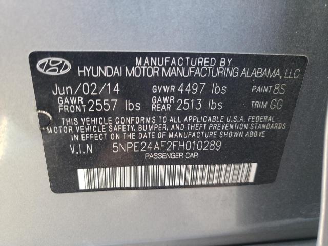 Photo 10 from auction – 2015 HYUNDAI SONATA SE with VIN 5NPE24AF2FH010289