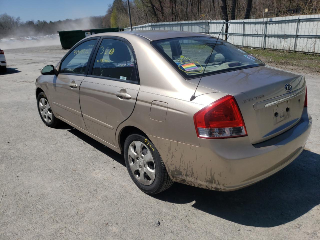 Photo 3 from auction – 2007 KIA SPECTRA EX with VIN KNAFE121775485237
