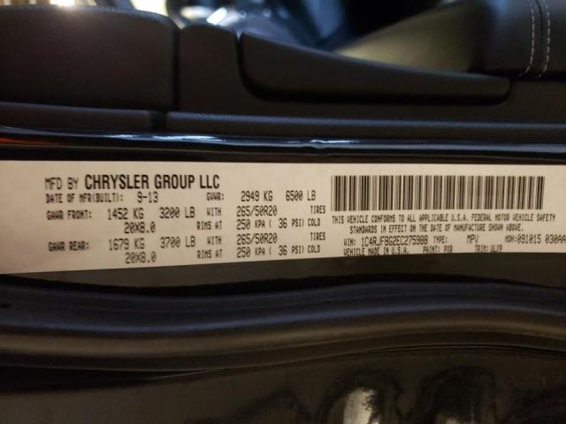 Photo 10 from auction – 2014 JEEP GRAND CHER with VIN 1C4RJFBG2EC275988