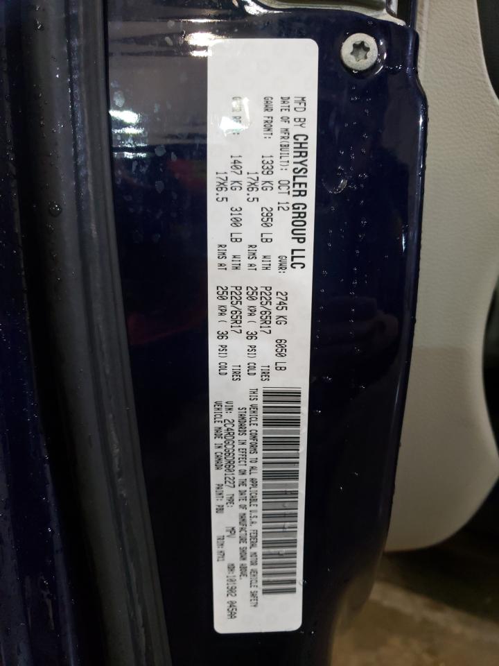 Photo 10 from auction – 2013 DODGE GRAND CARA with VIN 2C4RDGCG6DR601227