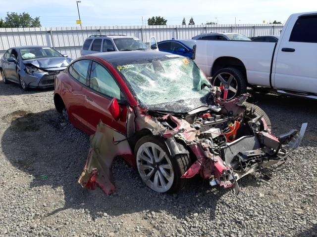 TESLA MODEL 3 2022 with VIN 5YJ3E1EA9NF144399 - Photo from auction