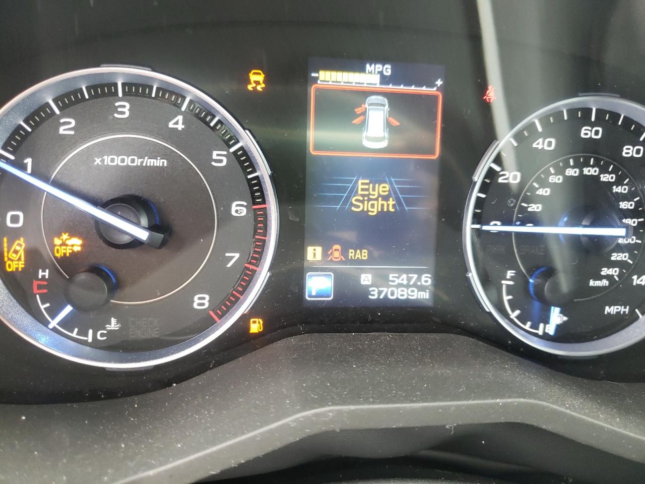 Photo 8 from auction – 2020 SUBARU ASCENT LIM with VIN 4S4WMAPD6L3469069
