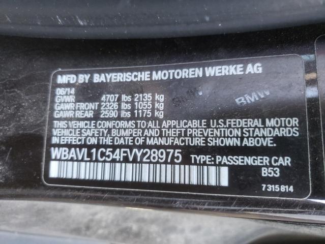 Photo 10 from auction – 2015 BMW X1 XDRIVE2 with VIN WBAVL1C54FVY28975