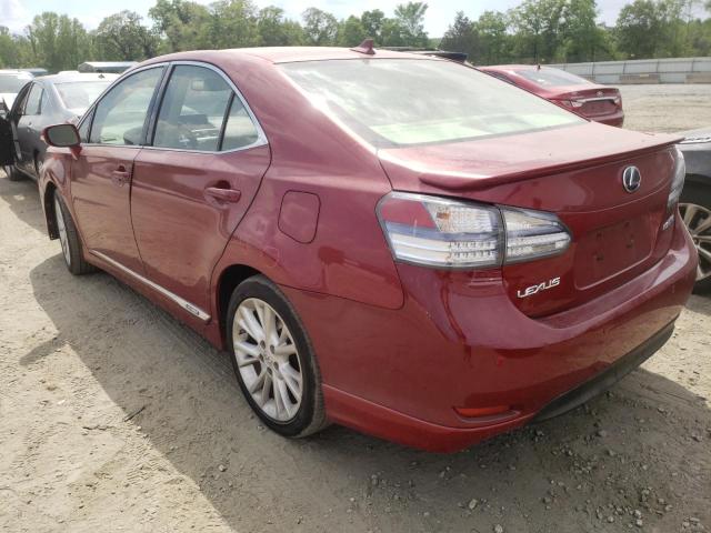 Photo 3 from auction – 2010 LEXUS HS 250H with VIN JTHBB1BA7A2036951