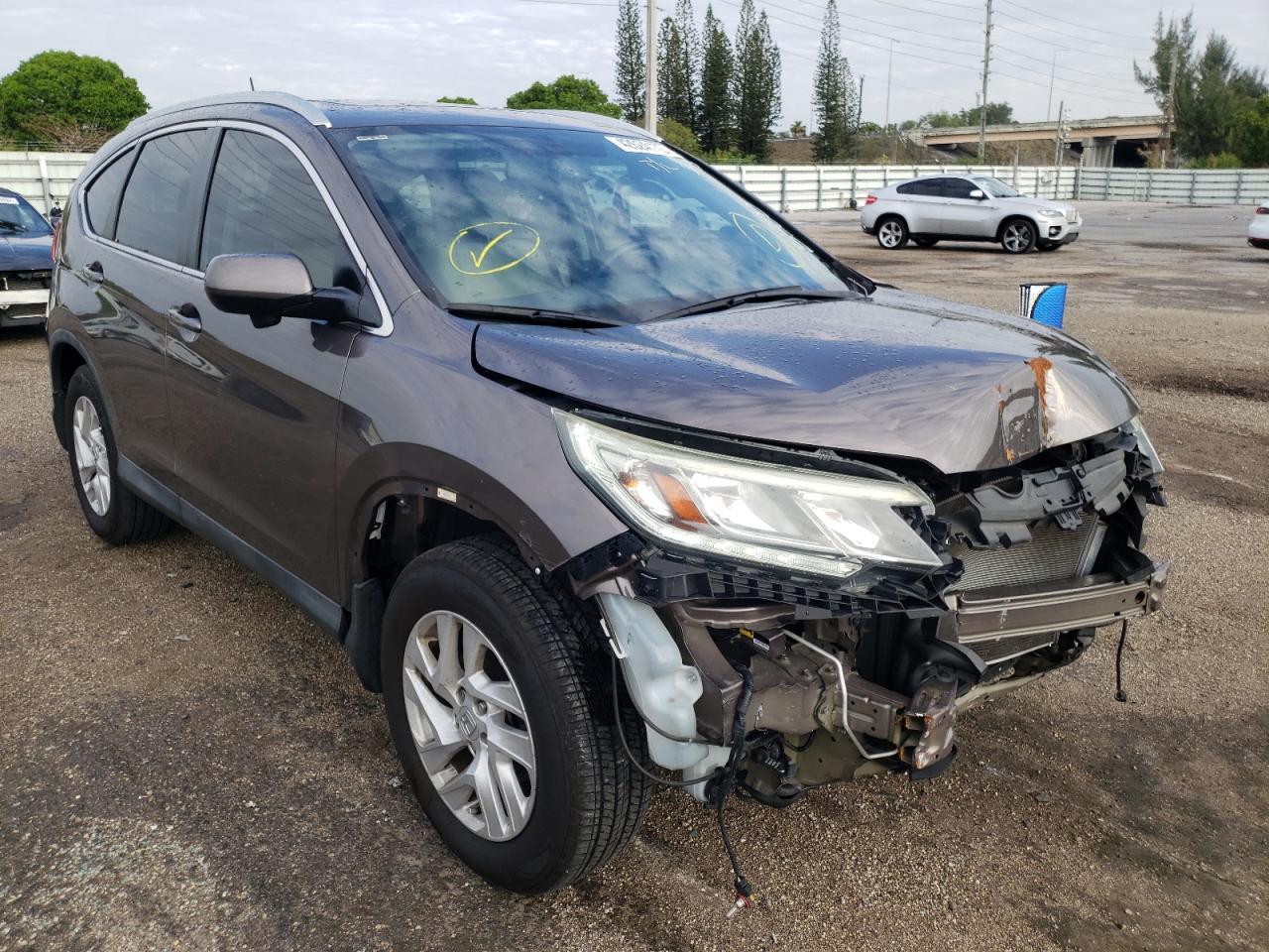 HONDA CR-V EXL 2015 with VIN 2HKRM4H78FH686322 - Photo from auction