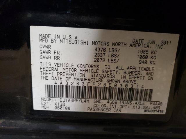 Photo 10 from auction – 2011 MITSUBISHI GALANT ES with VIN 4A32B3FF2BE030314