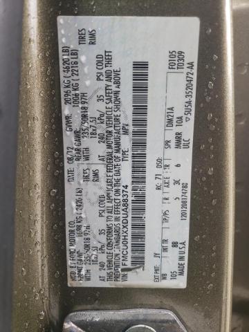 Photo 10 from auction – 2013 FORD ESCAPE SEL with VIN 1FMCU0HXXDUA88374