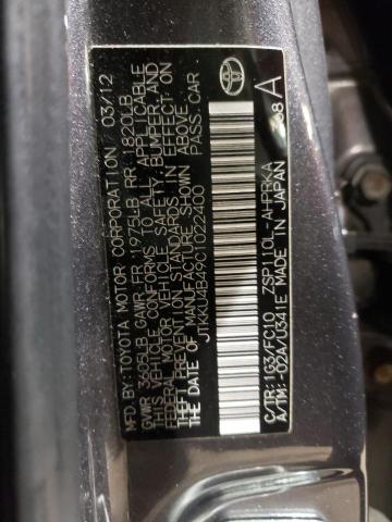 Photo 10 from auction – 2012 TOYOTA SCION XD with VIN JTKKU4B49C1022400