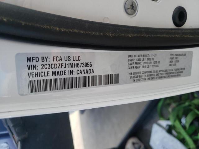 Photo 10 from auction – 2021 DODGE CHALLENGER with VIN 2C3CDZFJ1MH673956