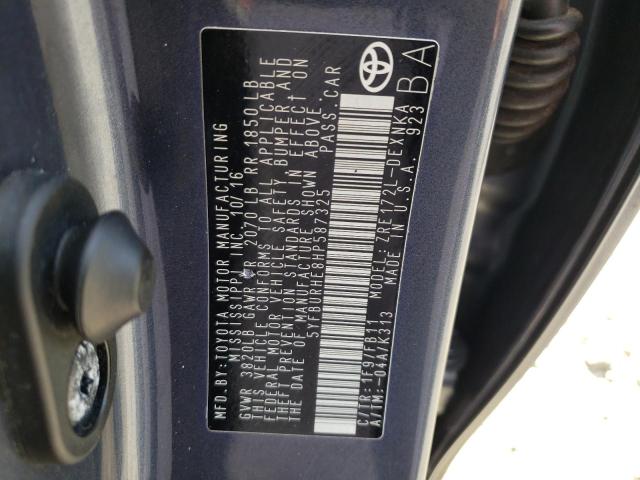Photo 10 from auction – 2017 TOYOTA COROLLA L with VIN 5YFBURHE8HP587325